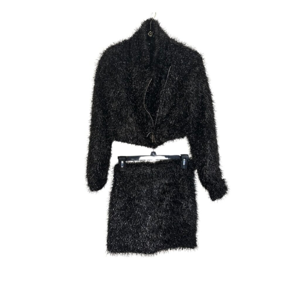 Fashion Nova 2 Piece Black Skirt Set (S)
